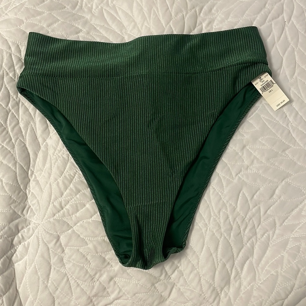 Aerie Ribbed Shine Bikini Bottoms